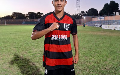 Maciel, autor do gol que deu a vitória ao Mais Querido Sub-20 na partida contra o Teresina