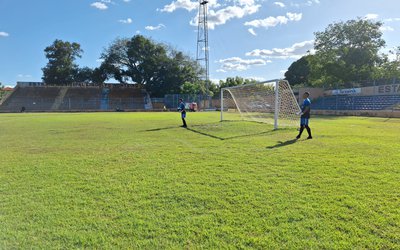 Sub-20 Flamengo x Teresina; Aquecimento