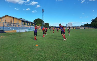 Sub-20 Flamengo x Teresina; Aquecimento